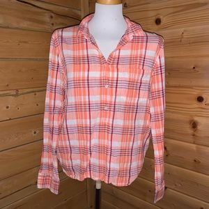 3/$15 J. Crew large 100 percent cotton button top